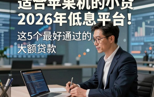 适合苹果手机的小贷2026年低息平台！介绍这5个最好通过的大额贷款