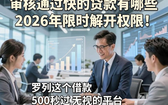 审核通过快的贷款有哪些2026年限时解开权限!罗列这5个借款500秒过无视的平台