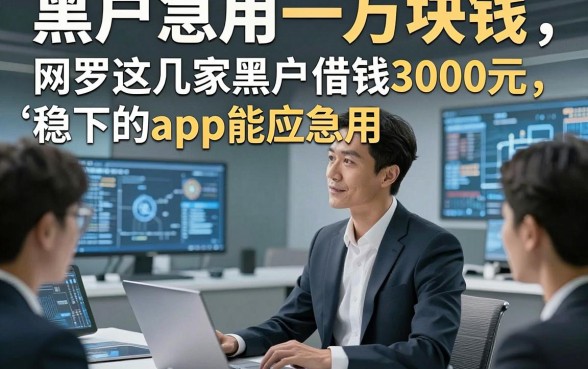黑户急用一万块钱，网罗这几家黑户借钱3000元稳下的app能应急用