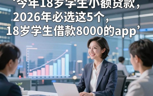 今年18岁学生小额贷款，2026年必选这5个18岁学生借款8000的app