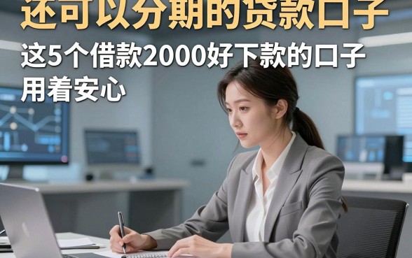 还可以分期的贷款口子，这5个借款2000好下款的口子用着安心