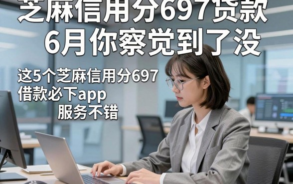 芝麻信用分697贷款6月你察觉到了没，这5个芝麻信用分697借款必下app服务不错