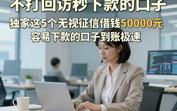 不打回访秒下款的口子，独家这5个无视征信借钱50000元容易下款的口子到账极速