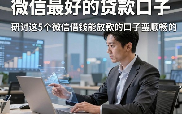 微信最好的贷款口子，研讨这5个微信借钱能放款的口子蛮顺畅的