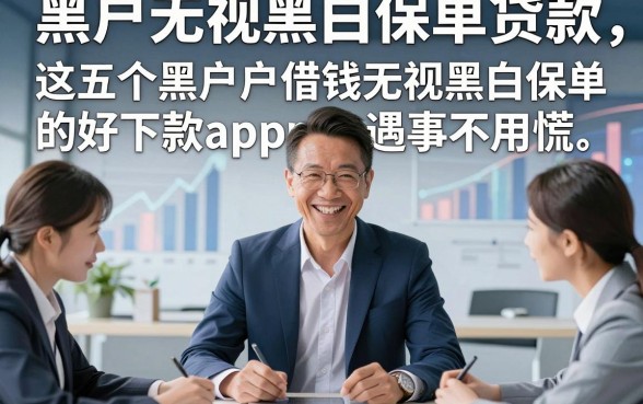 黑户无视黑白保单贷款，本文揭秘这五个黑户借钱无视黑白保单的好下款app遇事不用慌