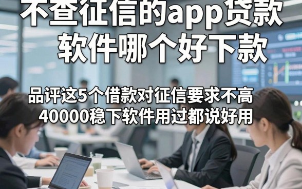 不查征信的app贷款软件哪个好下款，品评这5个借款对征信要求不高40000稳下软件用过都说好用