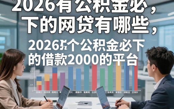 2026有公积金必下的网贷有哪些，深度总结五个2026公积金必下的借款2000的平台