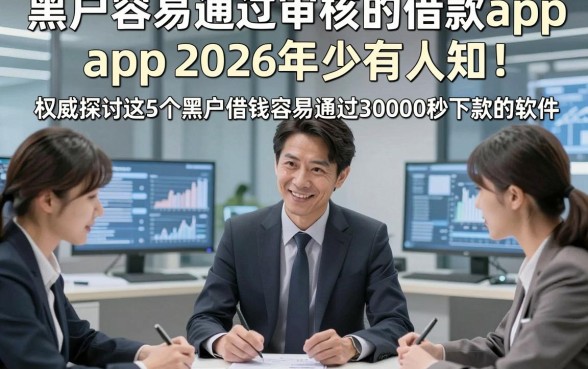 黑户容易通过审核的借款app2026年少有人知！权威探讨这5个黑户借钱容易通过30000秒下款的软件