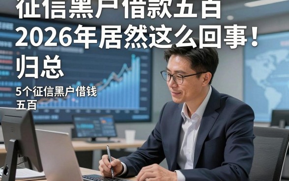 征信黑户借款五百2026年居然这么回事！归总​5个征信黑户借钱五百的口子