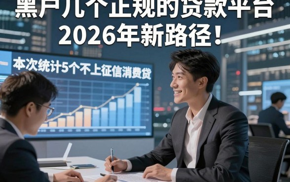 黑户几个正规的贷款平台2026年新路径！本次统计5个不上征信 消费贷