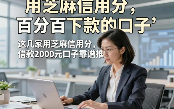 用芝麻信用分百分百下款的口子，这几家用芝麻信用分借款2000元口子靠谱推荐