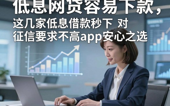 低息网贷容易下款，这几家低息借款秒下对征信要求不高app安心之选