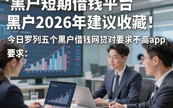 黑户短期借钱平台黑户2026年建议收藏！今日罗列五个黑户借钱网贷对要求不高app