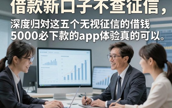 借款新口子不查征信，深度归纳这五个无视征信的借钱5000必下款的app体验真的可以