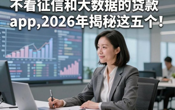 不看征信和大数据的贷款app2026年揭秘​这五个！本篇专业讲解为您排忧解难！