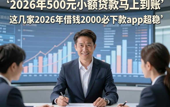 2026年500元小额贷款马上到账，这几家2026年借钱2000必下款app超稳