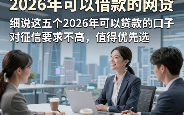 2026年可以借款的网贷，细说这五个2026年可以贷款的口子对征信要求不高值得优先选