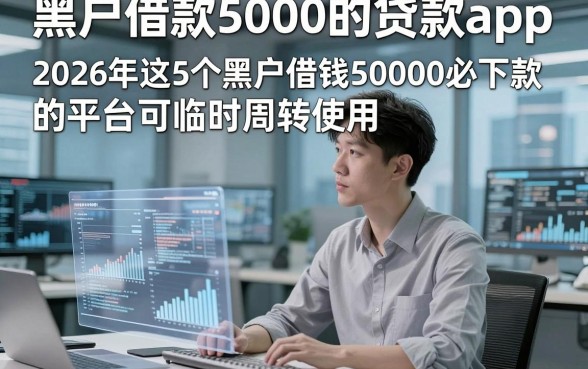 黑户借款5000的贷款app，2026年这5个黑户借钱50000必下款的平台可临时周转使用