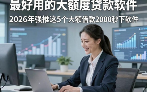 最好用的大额度贷款软件，2026年强推这5个大额借款2000秒下软件