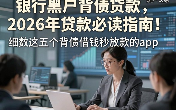 黑户太原 银行黑户背债贷款2026年贷款必读指南！细数这五个背债借钱秒放款的app