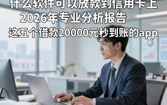 什么软件可以放款到信用卡上，2026年专业分析报告这五个借款20000元秒到账的app
