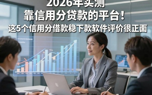 2026年实测​靠信用分贷款的平台！这5个信用分借款稳下款软件评价很正面