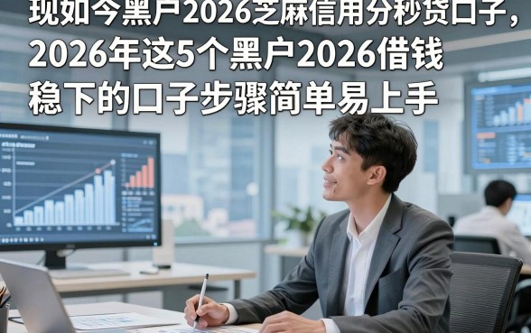 现如今黑户2026芝麻信用分秒贷口子，2026年这5个黑户2026借钱稳下的口子步骤简单易上手