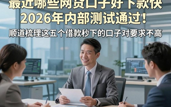 最近哪些网贷口子好下款快2026年内部测试通过！顺道梳理这五个借款秒下的口子对要求不高