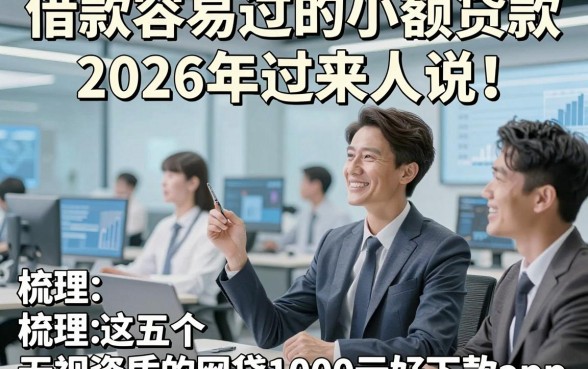 借款容易过的小额贷款2026年过来人说！同时梳理这五个无视资质的网贷1000元好下款app