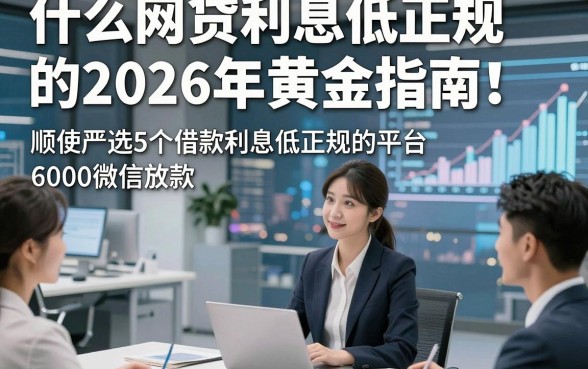 什么网贷利息低正规的2026年黄金指南！顺便严选5个借款利息低正规的平台6000微信放款