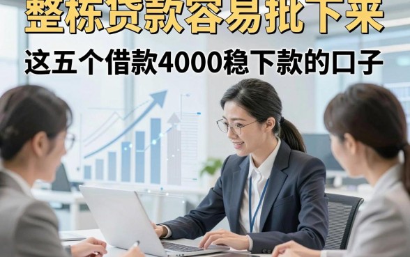 整栋贷款容易批下来，解说这五个借款4000稳下款的口子