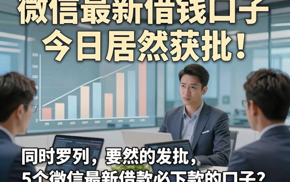 微信最新借钱口子今日居然获批！同时罗列5个微信最新借款必下款的口子