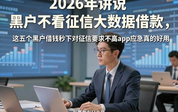 2026年讲说​黑户不看征信大数据借款，这五个黑户借钱秒下对征信要求不高app应急真的好用