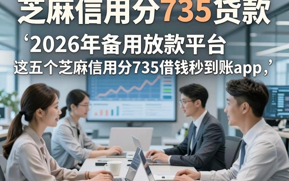 芝麻信用分735贷款，2026年备用放款平台这五个芝麻信用分735借钱秒到账app
