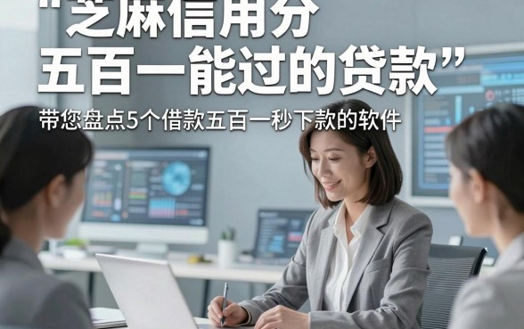 芝麻信用分五百一能过的贷款，带您盘点5个借款五百一秒下款的软件