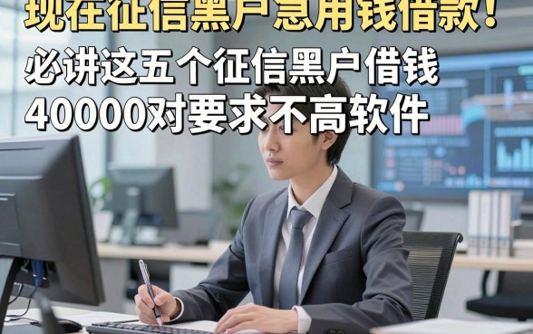 现在征信黑户急用钱借款！必讲这五个征信黑户借钱40000对要求不高软件