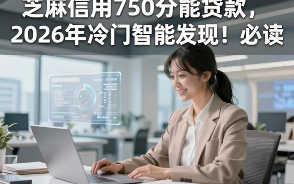 芝麻信用750分能贷款2026年冷门智能发现！必读​这5个芝麻信用750分借钱必下app