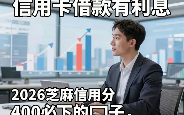 信用卡借款有利息，同时分享5个2026芝麻信用分400必下的口子