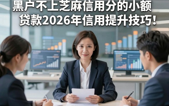 黑户不上芝麻信用分的小额贷款2026年信用提升技巧！综括五个黑户借钱对芝麻分要求不高自动放款的app