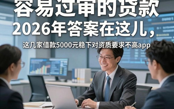 容易过审的贷款，2026年答案在这儿这几家借款5000元稳下对资质要求不高app