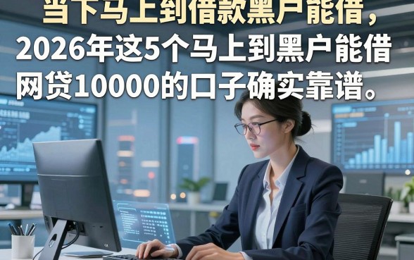 当下马上到借款黑户能借，2026年这5个马上到黑户能借网贷10000的口子确实靠谱