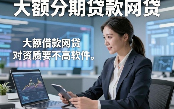 大额分期贷款网贷，顺便介绍这五个大额借款网贷对资质要求不高软件
