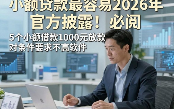 小额贷款最容易2026年官方披露！必阅​5个小额借款1000元放款对条件要求不高软件