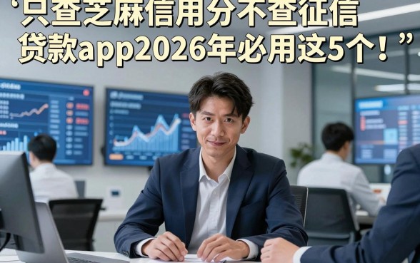 只查芝麻信用分不查征信贷款app2026年必用这5个！本文为您全面汇集！