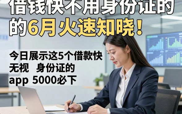 借钱快不用身份证的6月火速知晓！今日展示这5个借款快无视身份证的app5000必下