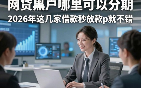 网贷黑户哪里可以分期，2026年这几家借款秒放款的app就不错