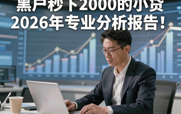 黑户秒下2000的小贷2026年专业分析报告！本文为您细致汇集！