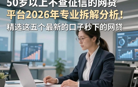 50岁以上不查征信的网贷平台2026年专业拆解分析！精选这五个最新的口子秒下的网贷