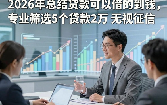 2026年总结贷款可以借的到钱，专业筛选5个贷款2万无视征信