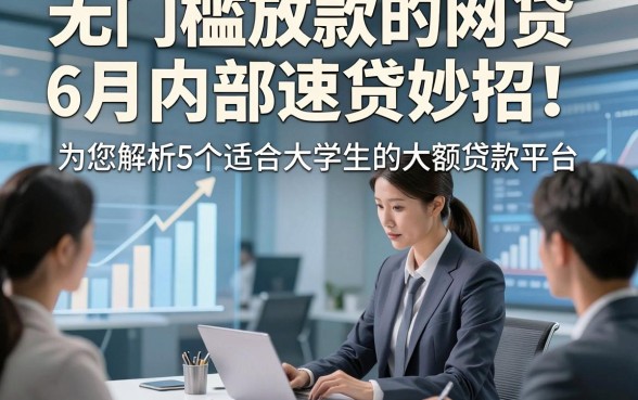 无门槛放款的网贷6月内部速贷妙招！为您解析5个适合大学生的大额贷款平台
